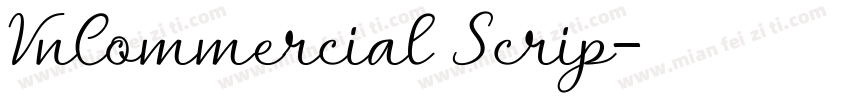 VnCommercial Scrip字体转换